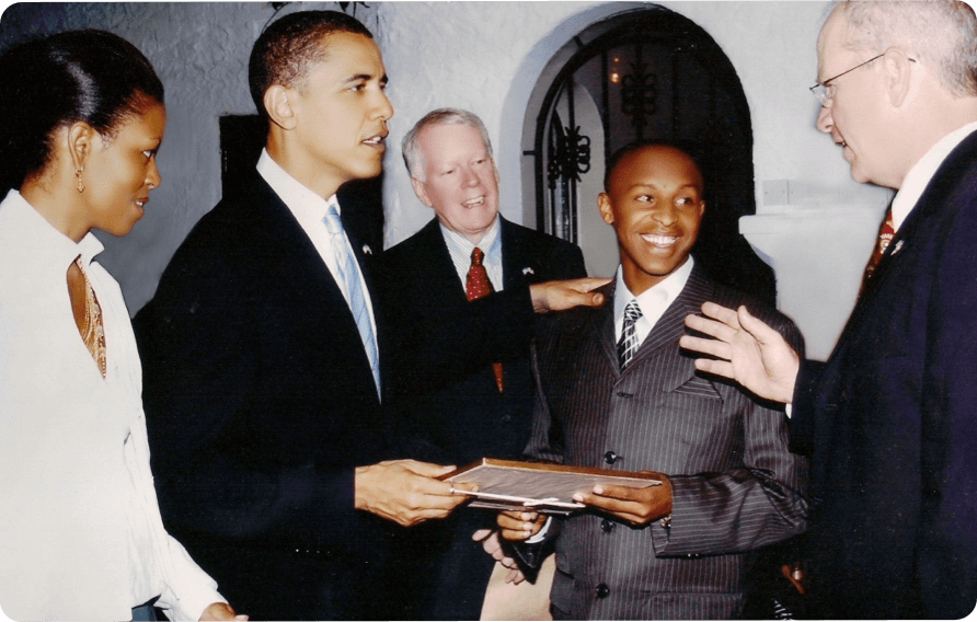 Mwangi meeting obama